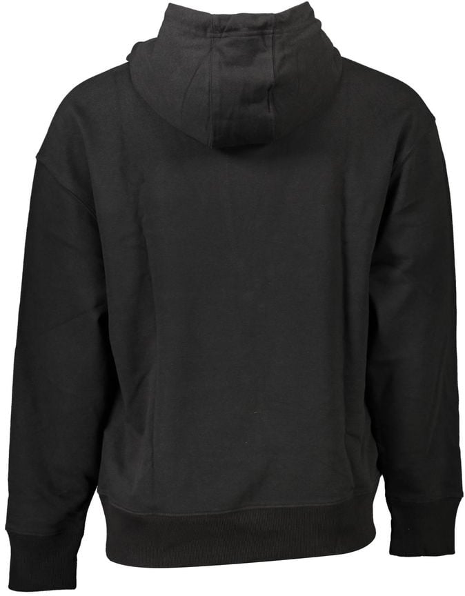 Tommy Hilfiger Black Cotton Men Sweater Zwart