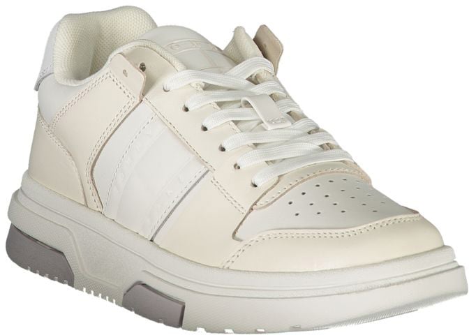 Tommy Hilfiger White Leather Women Sneaker Wit