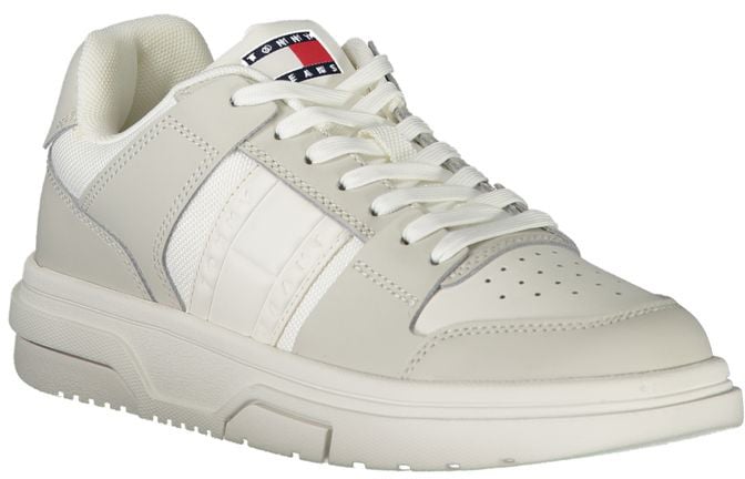 Tommy Hilfiger White Leather Women Sneaker Wit