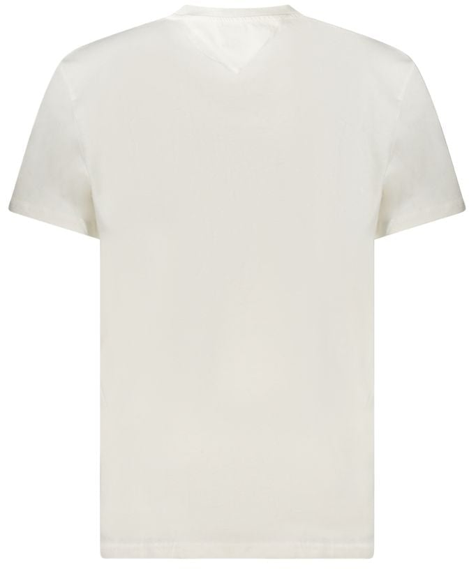 Tommy Hilfiger Bianco Cotton Men T-Shirt Wit