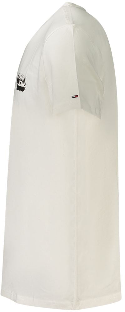 Tommy Hilfiger Bianco Cotton Men T-Shirt Wit