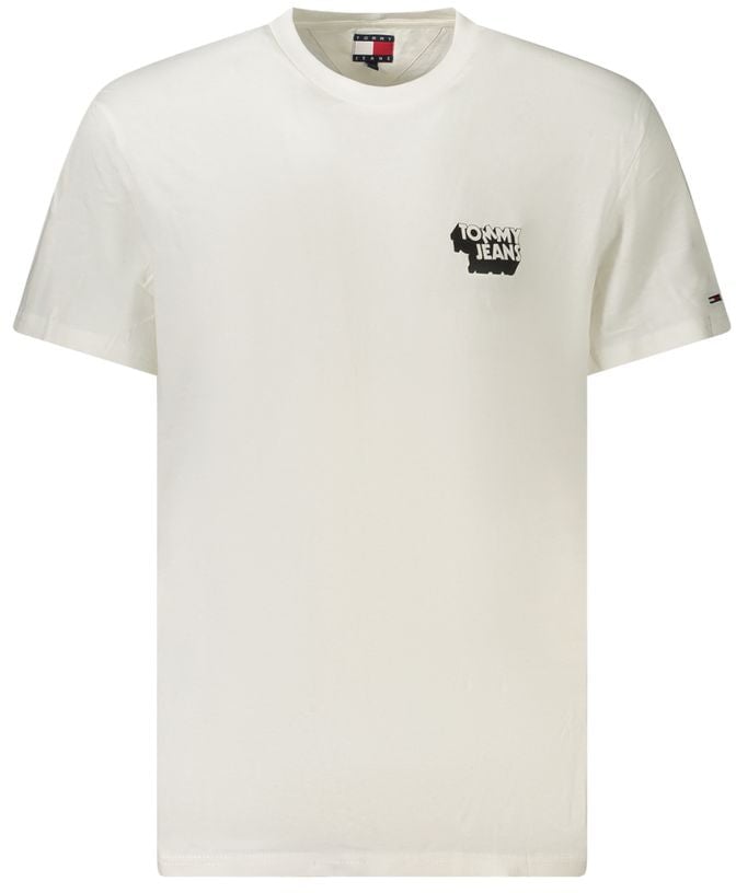 Tommy Hilfiger Bianco Cotton Men T-Shirt Wit