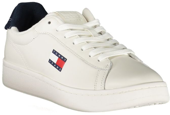 Tommy Hilfiger Bianco Polyurethane Women Sneaker Wit