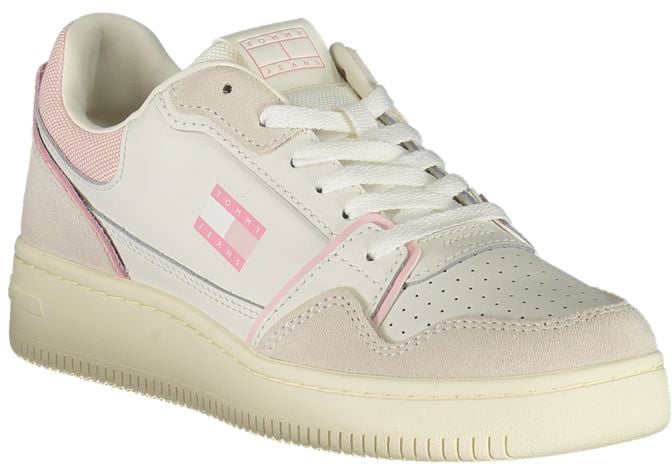 Tommy Hilfiger White Polyurethane Women Sneaker Wit
