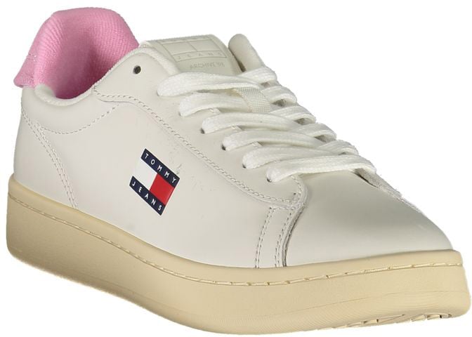 Tommy Hilfiger Bianco Polyurethane Women Sneaker Wit