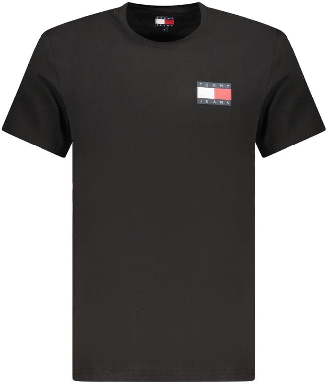 Tommy Hilfiger Nero Cotton Men T-Shirt Zwart