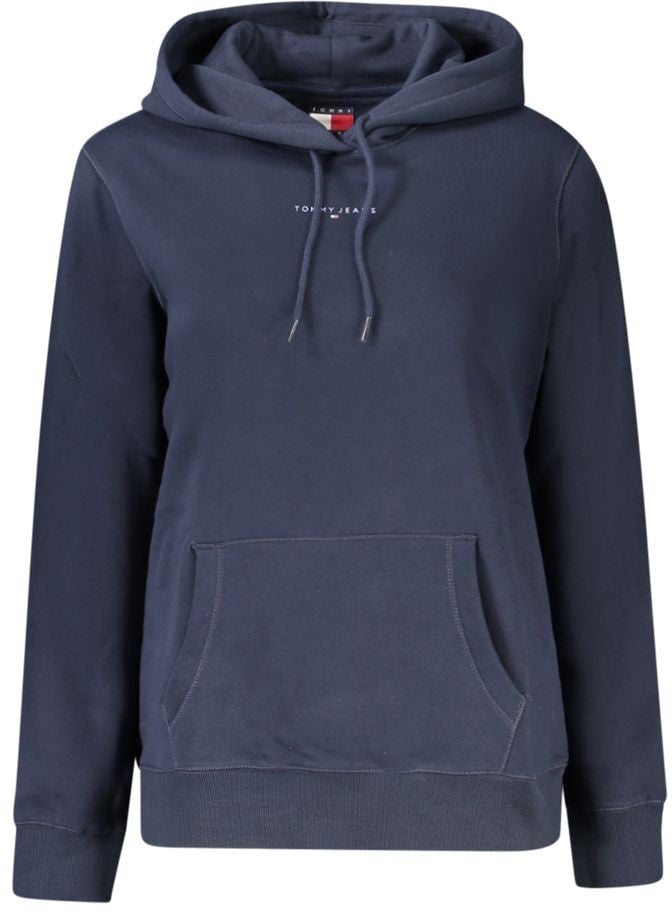 Tommy Hilfiger Blue Cotton Women's Hoodie Blauw