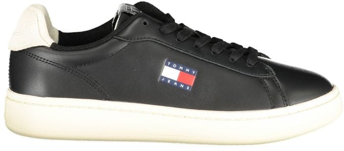 Tommy Hilfiger Black Polyurethane Women's Sneaker Zwart