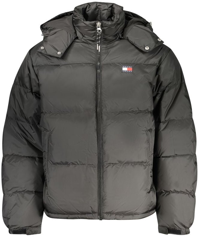 Tommy Hilfiger Black Polyester Men's Jacket Zwart
