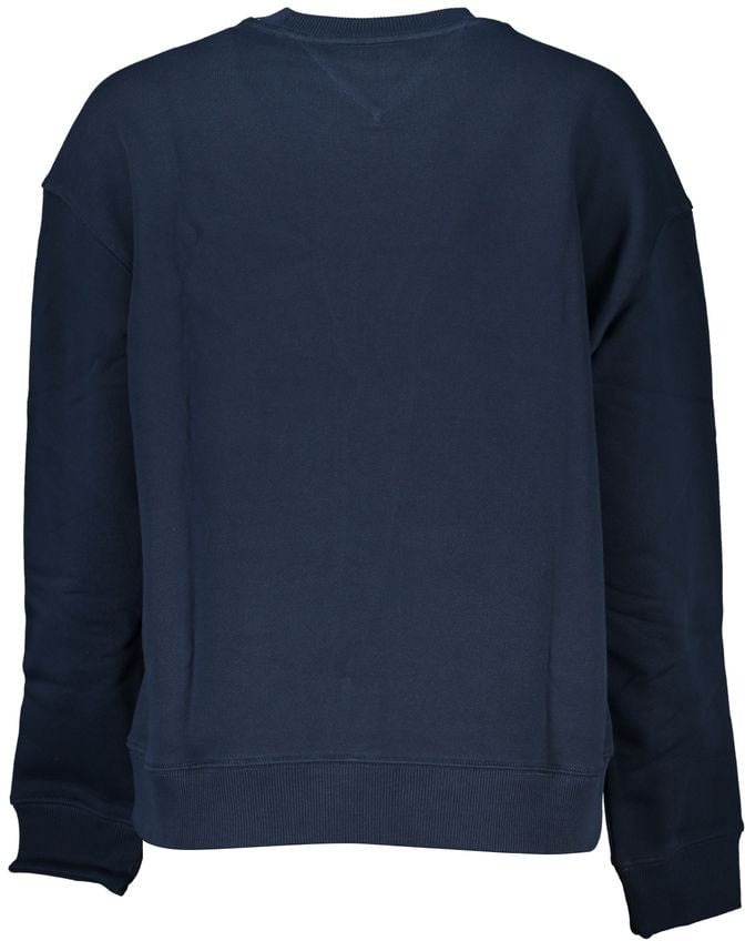 Tommy Hilfiger Blue Cotton Women Sweatshirt Blauw