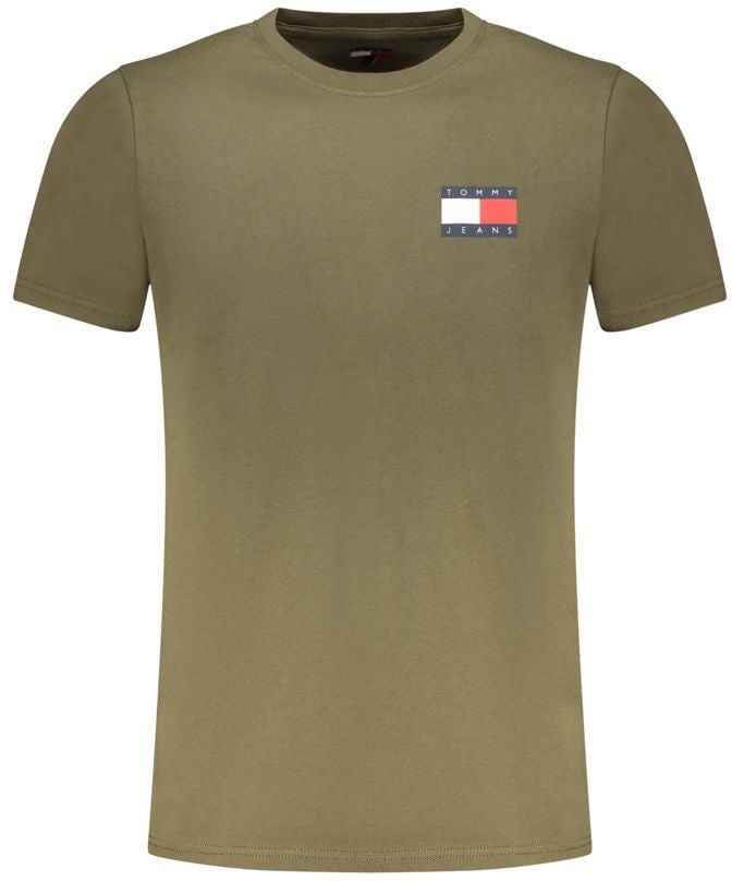 Tommy Hilfiger Tommy Hilfiger Verde Cotton Men T-Shirt Groen
