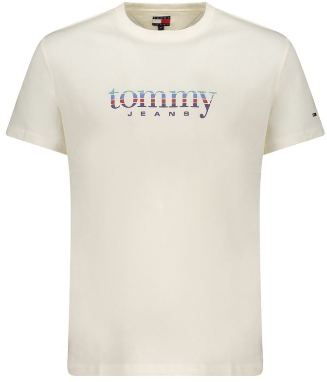 Tommy Hilfiger Bianco Cotton Men's T-Shirt Wit