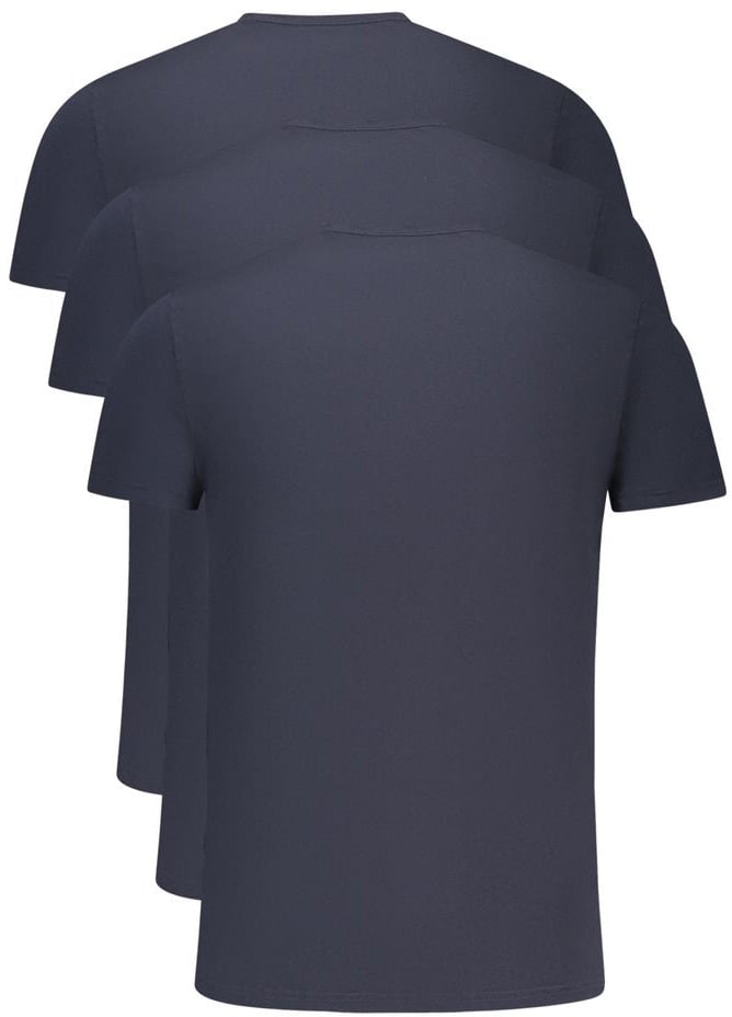 Tommy Hilfiger Blu Cotton Men T-Shirt Blauw