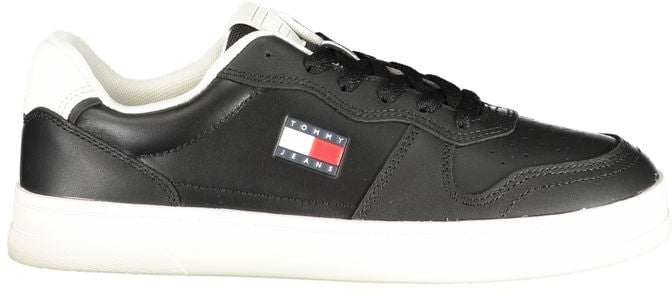 Tommy Hilfiger Black Polyurethane Women Sneaker Zwart