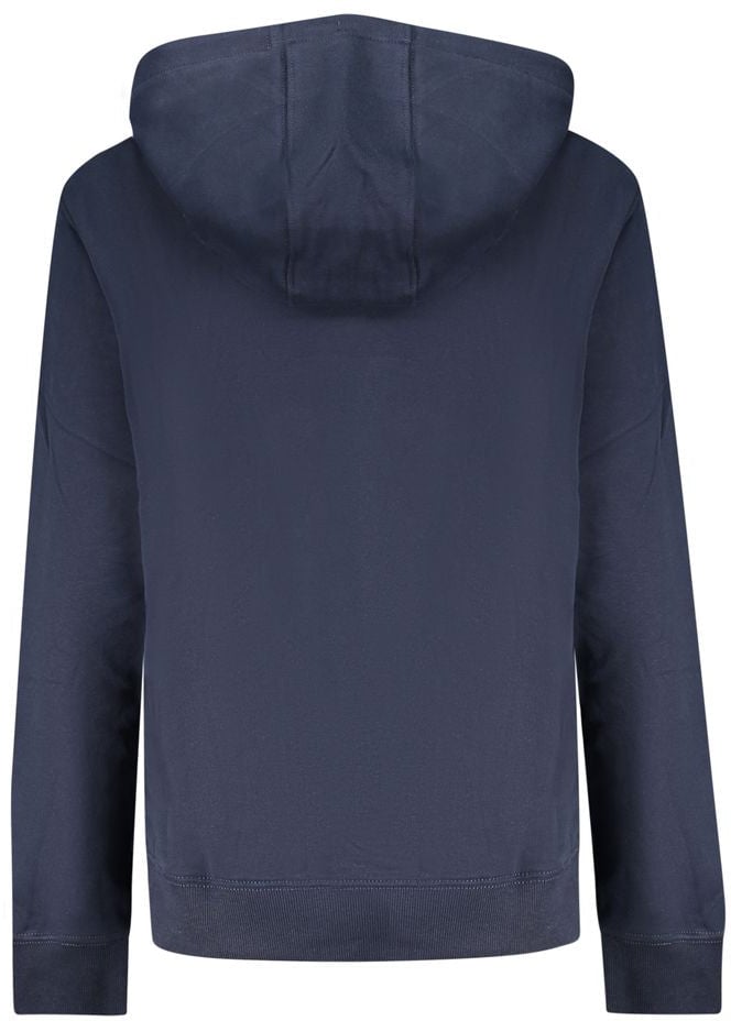 Tommy Hilfiger Blue Cotton Women's Hoodie Blauw