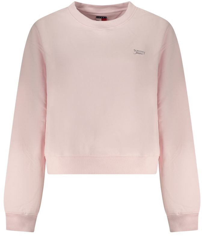 Tommy Hilfiger Tommy Hilfiger Pink Cotton Women Sweatshirt Roze