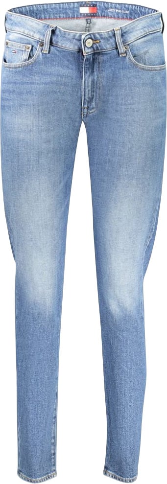 Tommy Hilfiger Blue Cotton Women's Slim Jeans Blauw