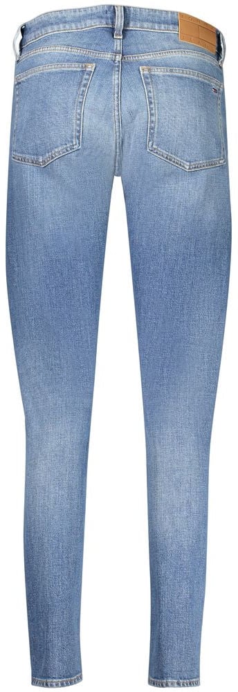 Tommy Hilfiger Blue Cotton Women's Slim Jeans Blauw