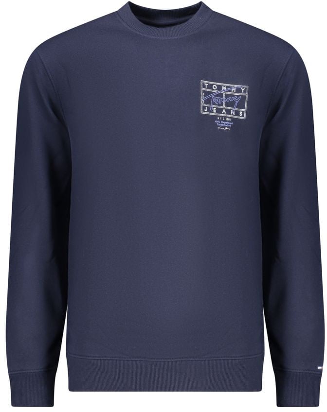 Tommy Hilfiger Tommy Hilfiger Blue Cotton Men Sweatshirt Blauw