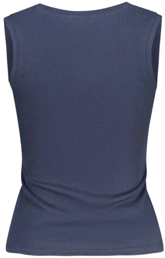 Tommy Hilfiger Blue Cotton Women's Tank Top Blauw