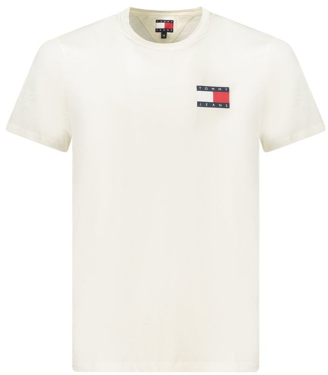 Tommy Hilfiger White Cotton Men's T-Shirt Wit