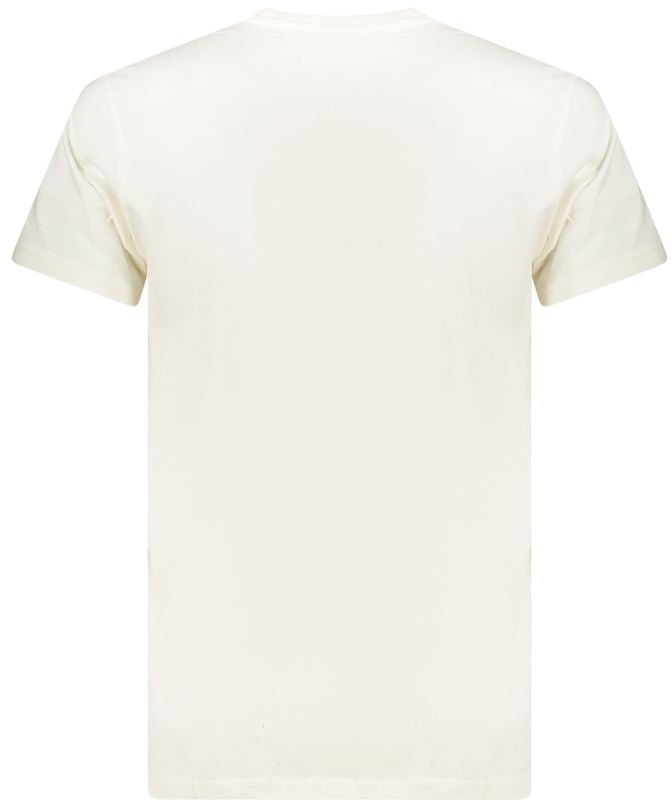 Tommy Hilfiger White Cotton Men's T-Shirt Wit
