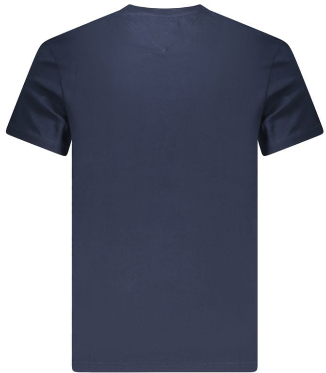 Tommy Hilfiger Blue Cotton Men T-Shirt Blauw
