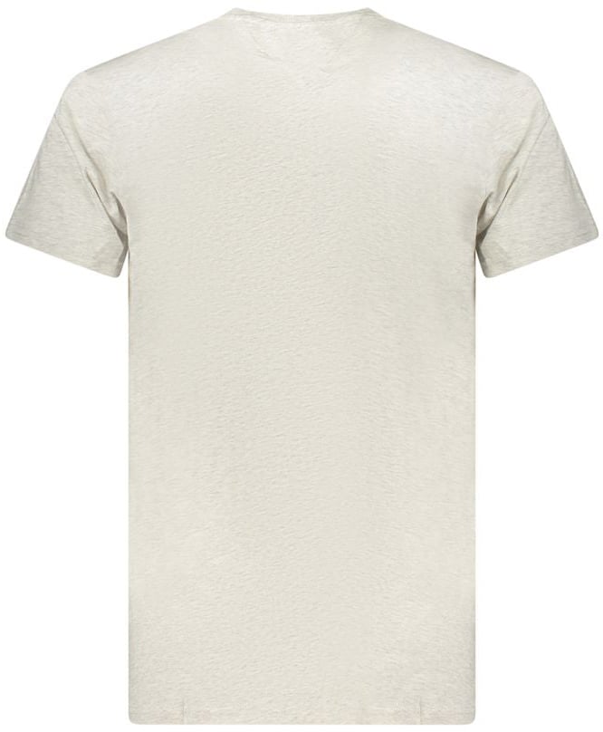 Tommy Hilfiger Grigio Cotton Men T-Shirt Grijs