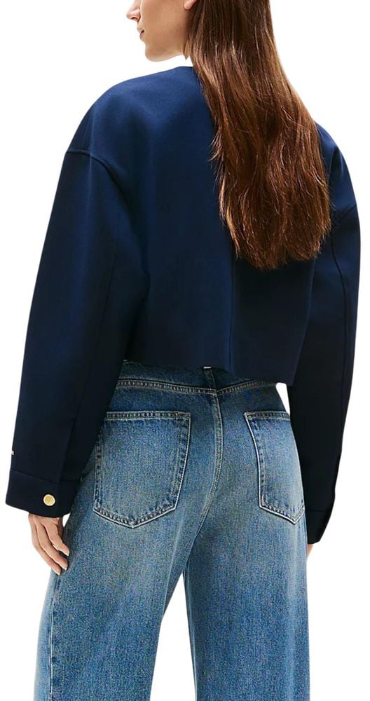 Tommy Hilfiger Tommy Hilfiger Blue Viscose Blazer Blauw
