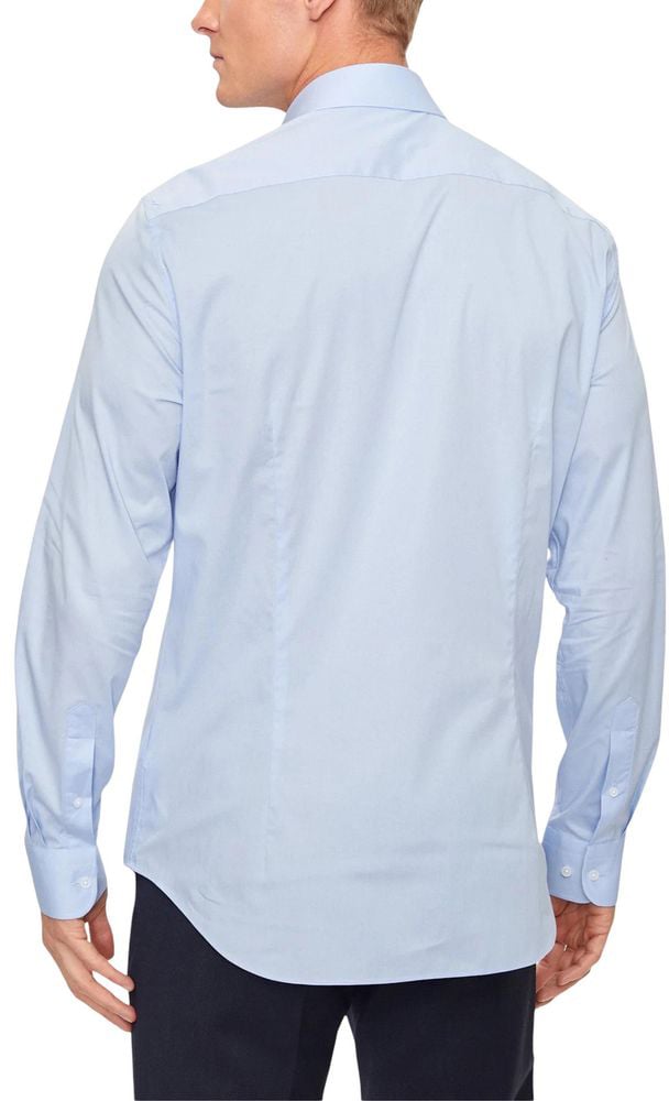 Tommy Hilfiger Tommy Hilfiger Blue Organic Cotton Dress Shirt Blauw