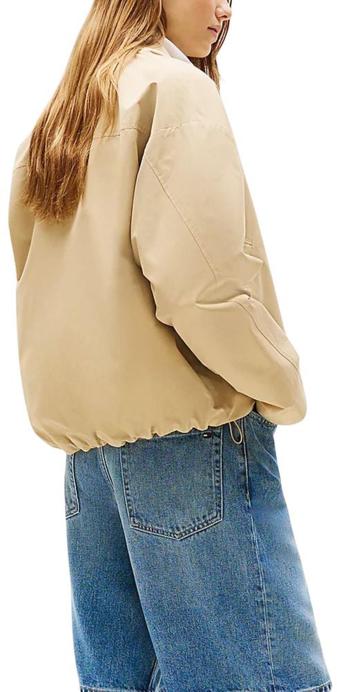 Tommy Hilfiger Beige Cotton Bomber Beige
