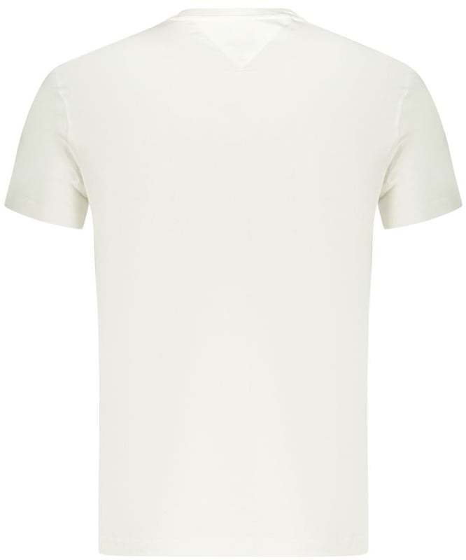 Tommy Hilfiger White Cotton Men T-Shirt Wit