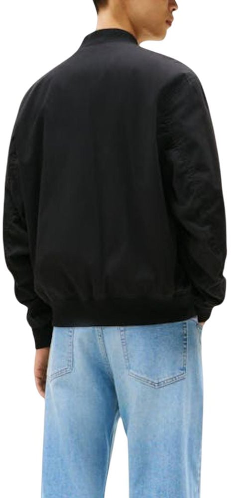 Tommy Hilfiger Jeans Black Recycled Cotton Bomber Zwart