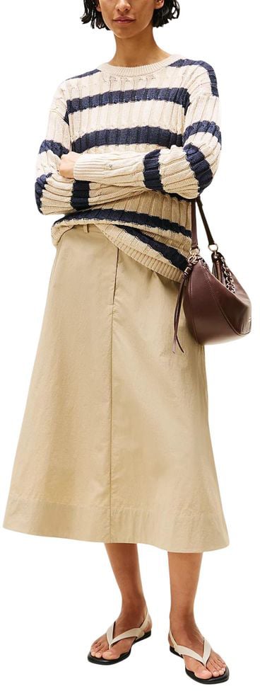 Tommy Hilfiger Beige Linen Sweatshirt Beige