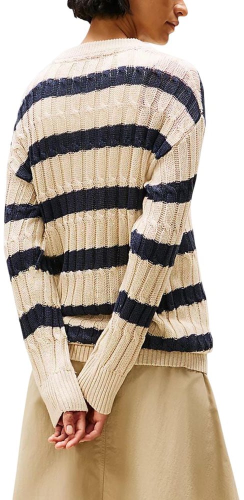 Tommy Hilfiger Beige Linen Sweatshirt Beige