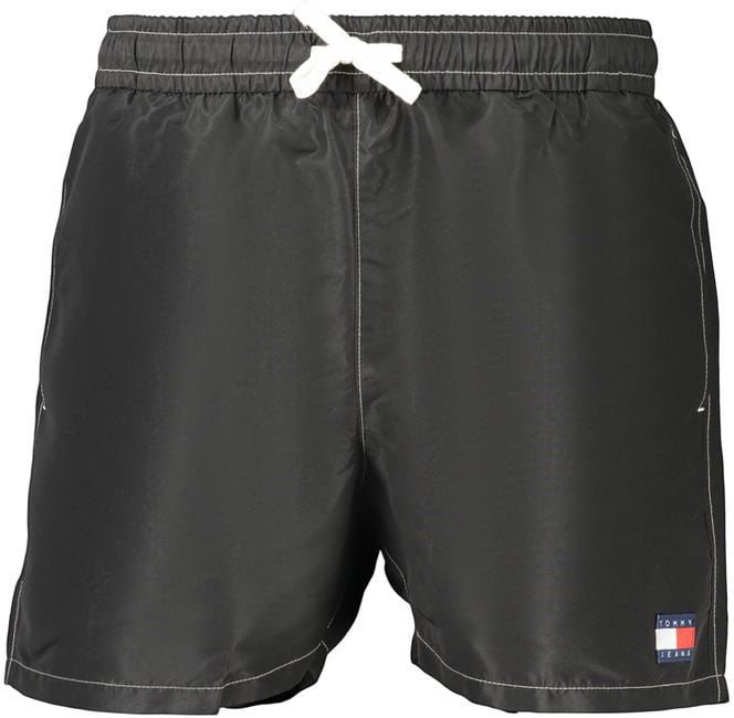 Tommy Hilfiger Tommy Hilfiger Black Polyester Men's Swimwear Zwart