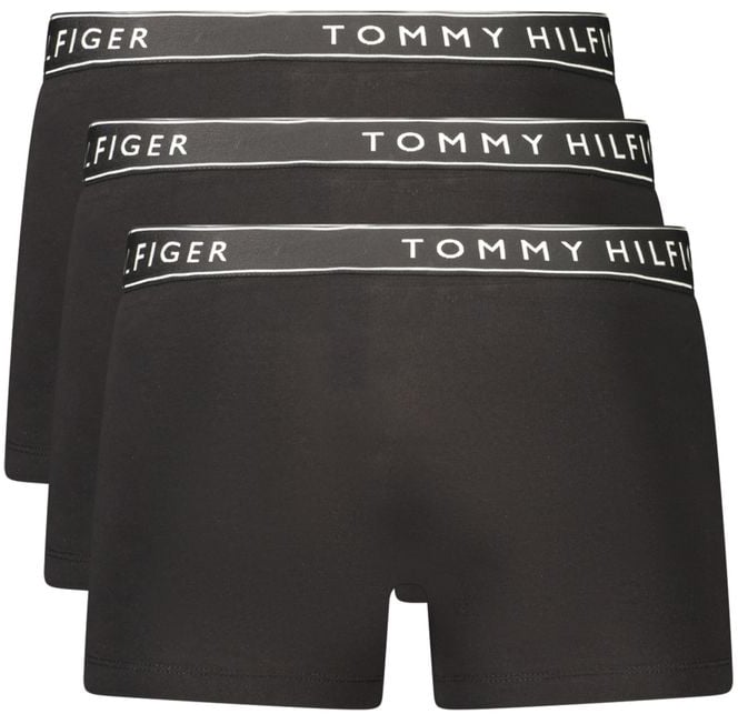 Tommy Hilfiger Black Cotton Men's Boxer Shorts Zwart