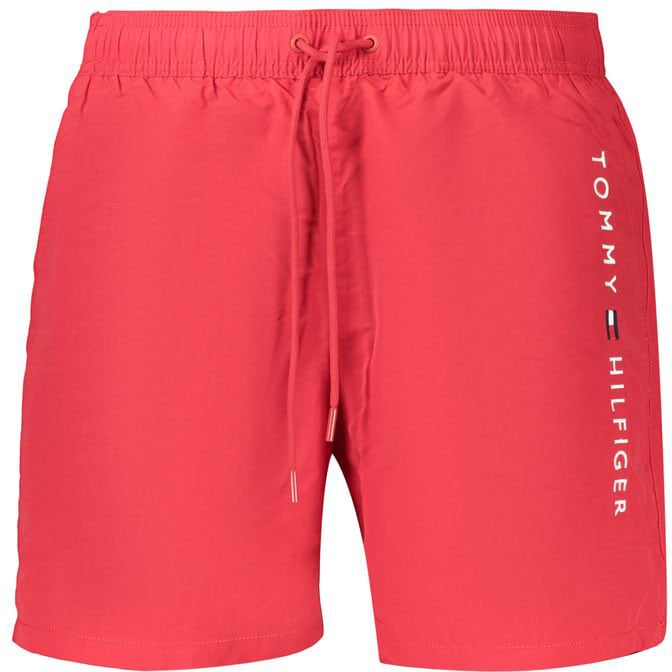 Tommy Hilfiger Rosso Polyester Mens Swimwear Rood