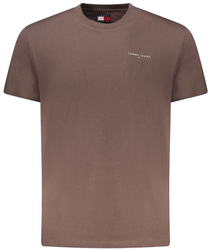 Tommy Hilfiger Tommy Hilfiger Brown Cotton Men's T-Shirt Bruin