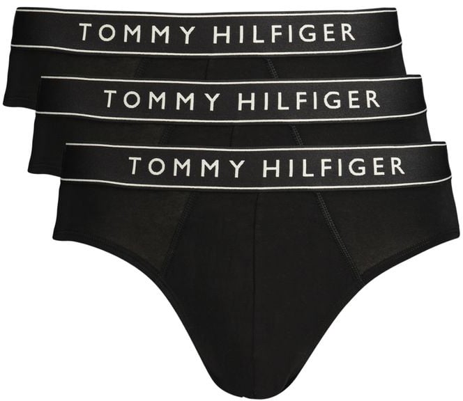 Tommy Hilfiger Black Cotton Men's Brief Zwart