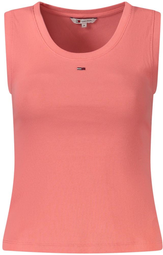 Tommy Hilfiger Pink Cotton Women's Tank Top Roze