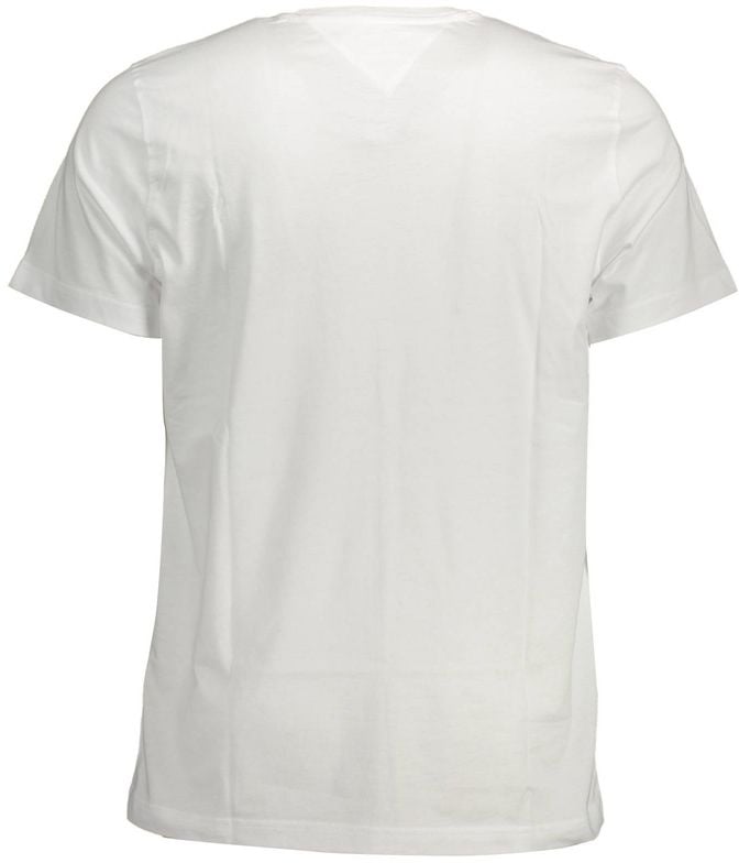 Tommy Hilfiger White Cotton Men's T-Shirt Wit