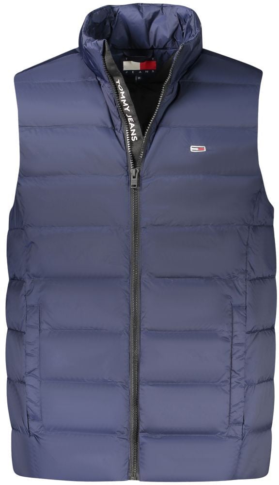 Tommy Hilfiger Tommy Hilfiger Blue Nylon Men's Sleeveless Jacket Blauw
