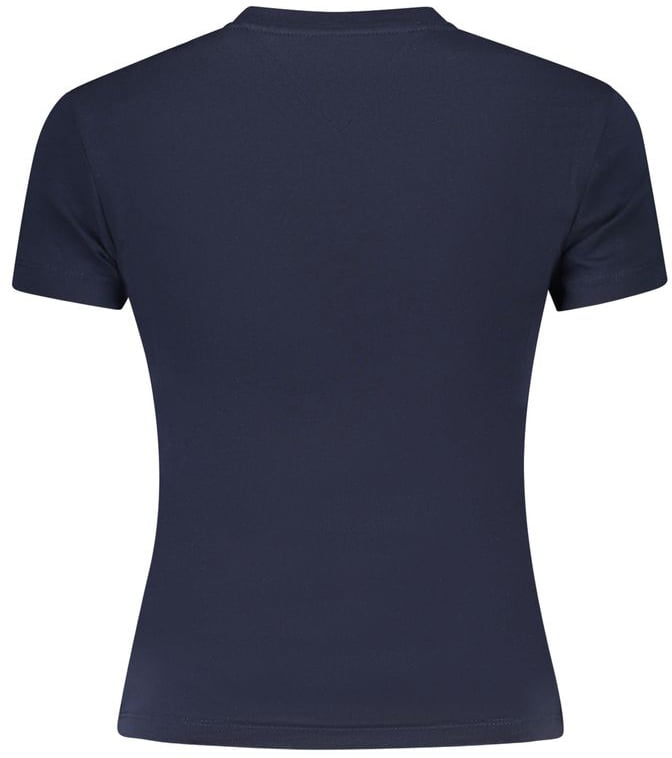 Tommy Hilfiger Blue Cotton Women's T-Shirt Blauw