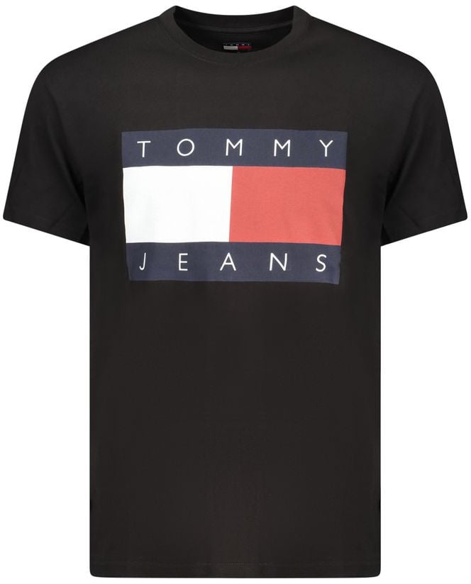 Tommy Hilfiger Tommy Hilfiger Nero Cotton Men's T-Shirt Zwart