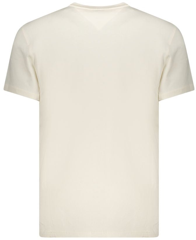 Tommy Hilfiger Bianco Cotton Mens T-Shirt Wit