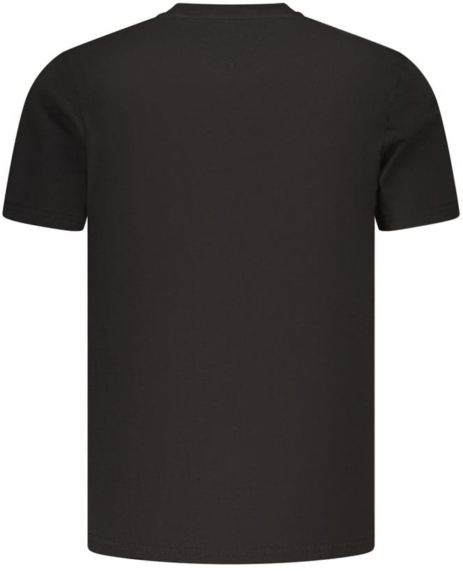 Tommy Hilfiger Black Cotton Men's T-Shirt Zwart