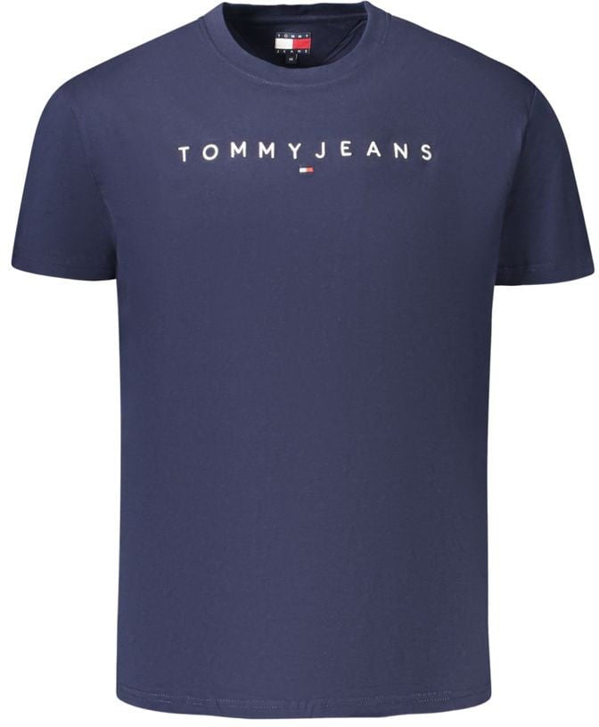 Tommy Hilfiger Blue Cotton Men's T-Shirt Blauw