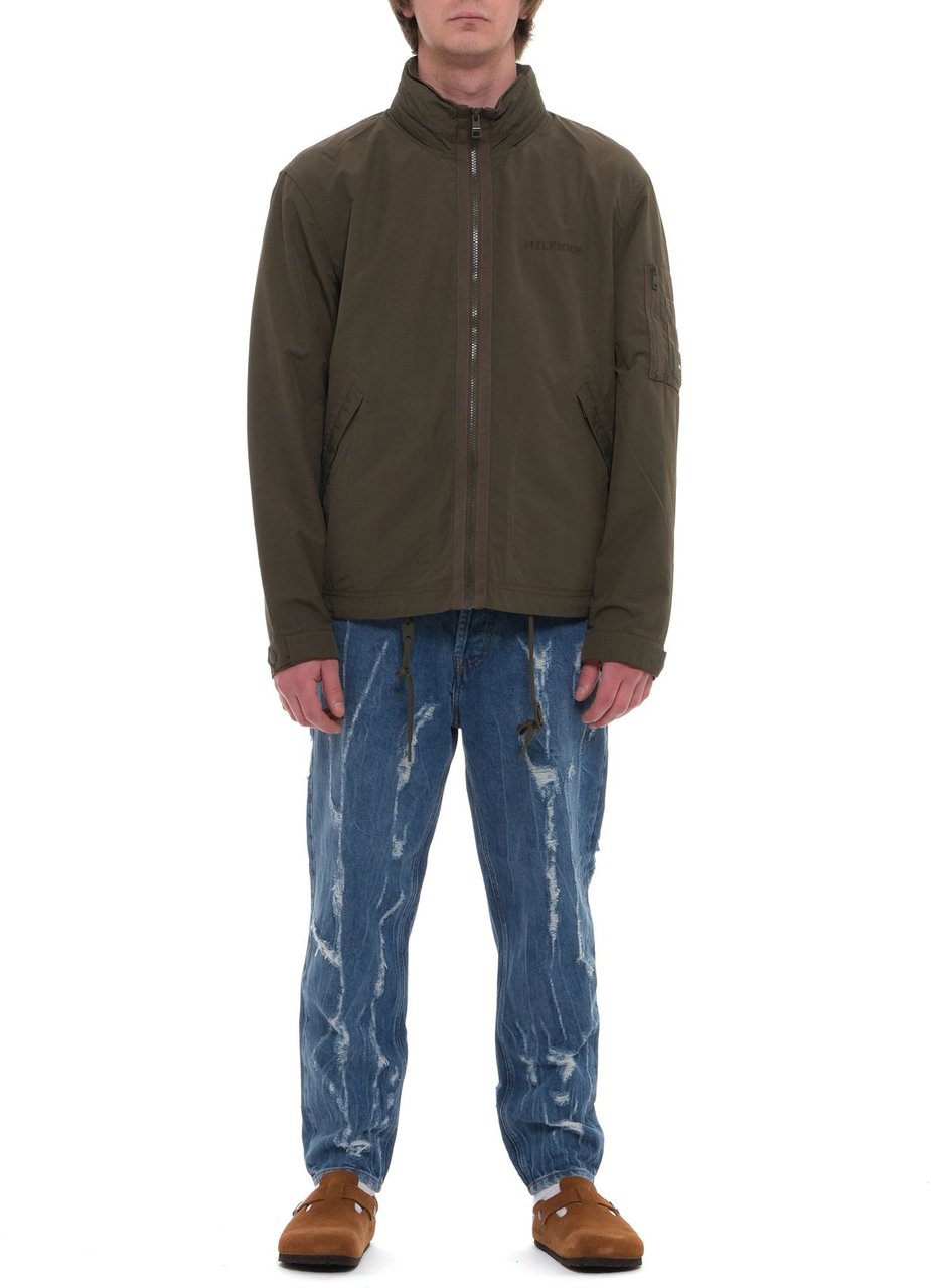 Tommy Hilfiger Water-Resistant Folding Jacket With Functional Design Zwart