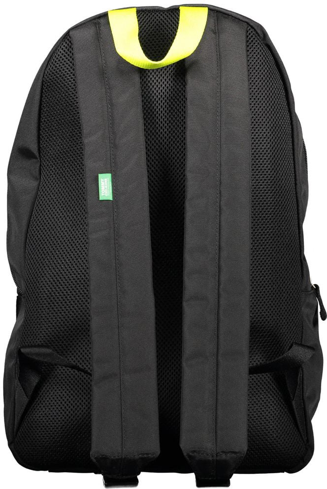 Tommy Hilfiger Black Recycled Polyester Men Backpack Zwart